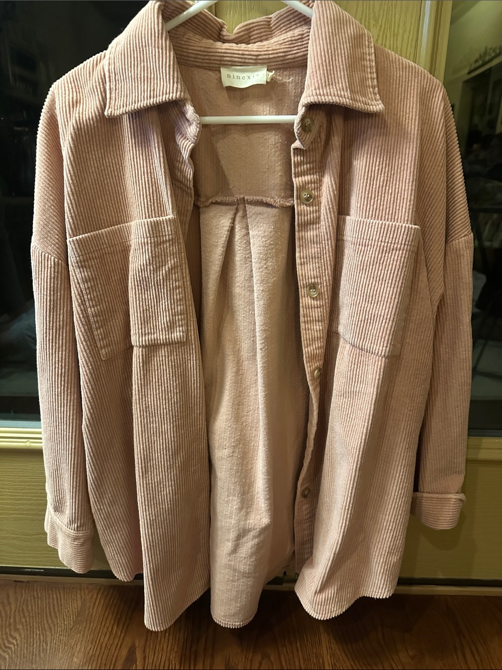 Madewell Corduroy Utility Jacket in Dusty Rose